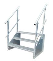 3 Stufen Standtreppe freist. B 160cm H 63cm verz. beids. Geländer Nordrhein-Westfalen - Hamminkeln Vorschau