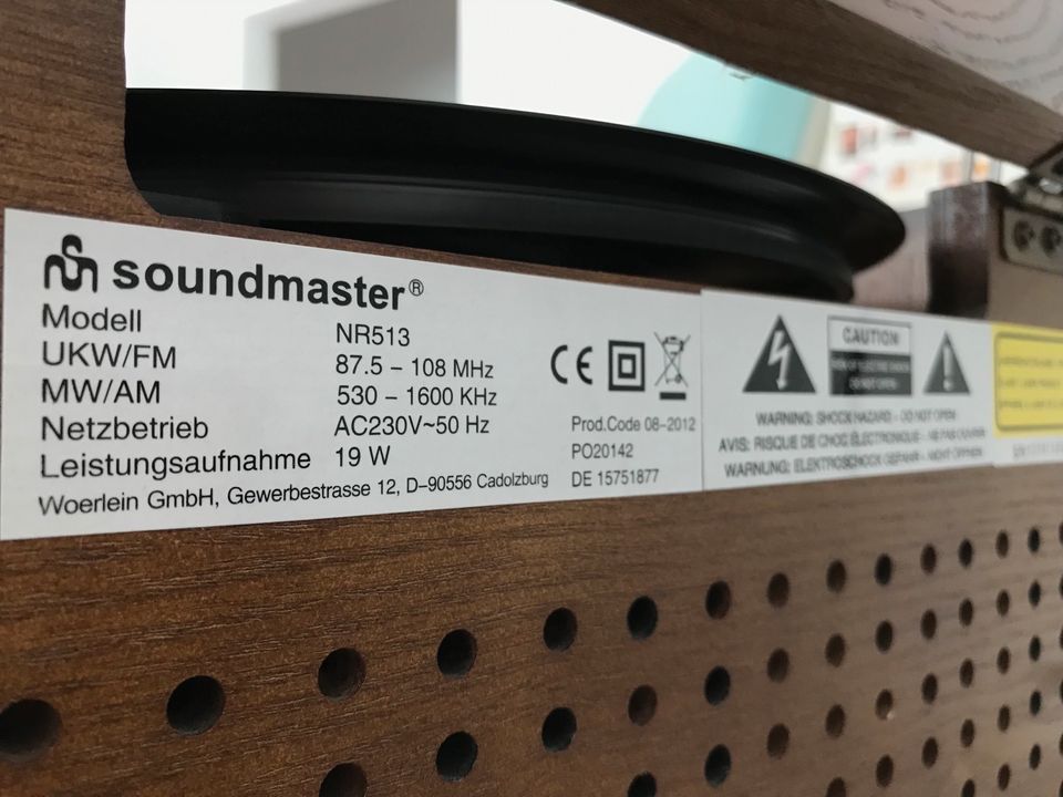 Musikanlage Retro mit Plattenspieler von Soundmaster in Seevetal