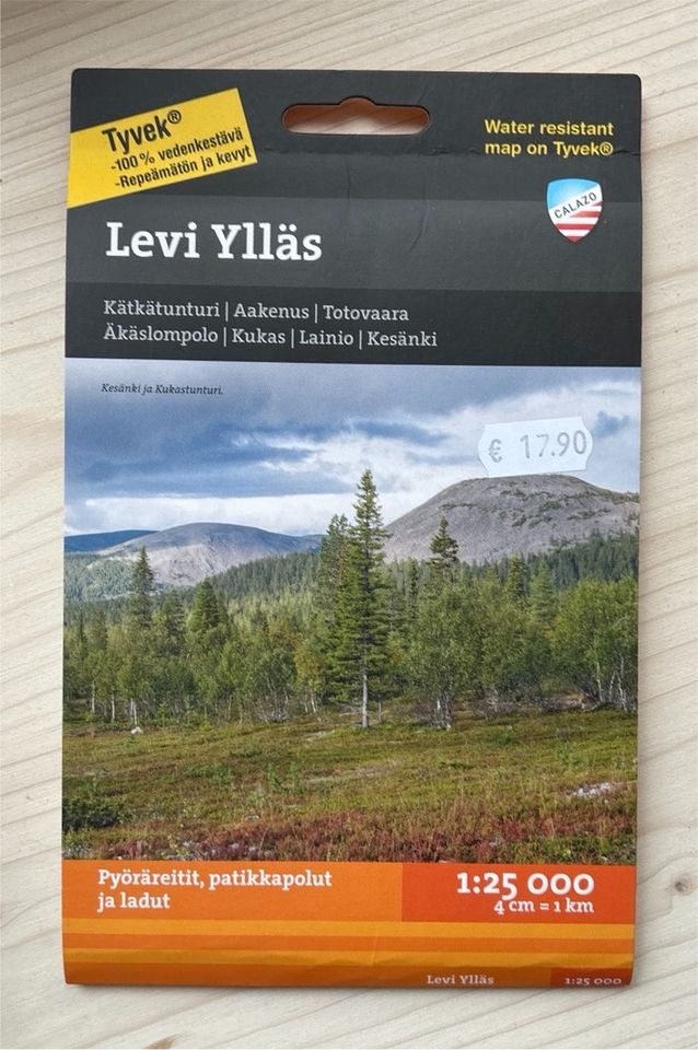 Finnland Karte Levi/ Äkäslompoöo/ Ylläs Region in Edemissen