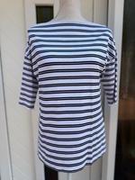 Marc Cain Shirt Damen Bluse gestreift Oberteil aktuel Baumw 40 38 Niedersachsen - Heidenau Vorschau
