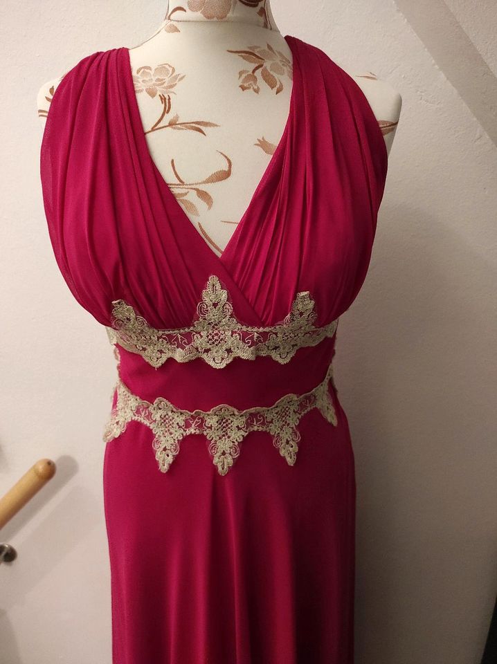 Pinkes Abendkleid, Cocktailkleid, Rückenausschnitt, Größe M in Neuhausen