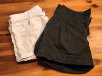 Zwei kurze Hosen Shorts weiß schwarz H&M Mango 36 München - Bogenhausen Vorschau