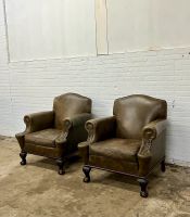 Antik 1/2 Ledersessel Vintage Chesterfield Art Deco Clubsessel Nordrhein-Westfalen - Mönchengladbach Vorschau