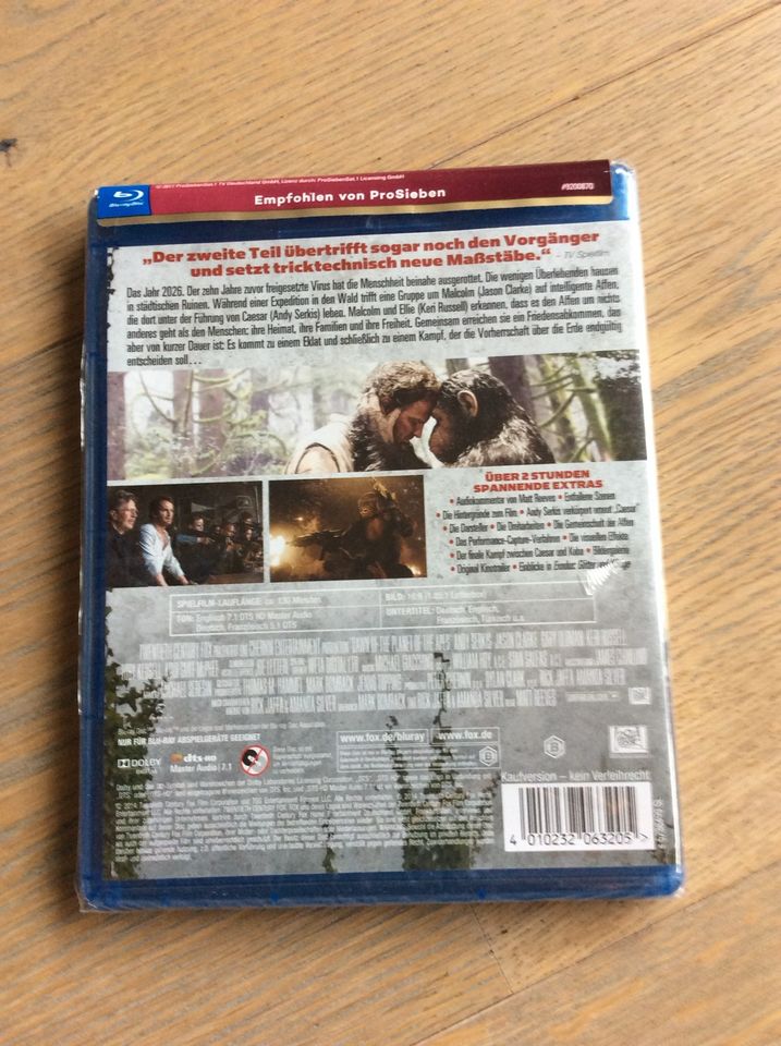 DVD Blue-ray Planet der Affen Revolution neu OVP in Eltmann