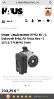 Hocheffizienzpumpe Grundfoss UPM2 15-75 neuwertig Bayern - Hohenthann Vorschau