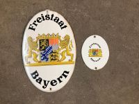 Grenzschild Wappen Freistaat Bayern BMW Schild Deko Emaille Nordrhein-Westfalen - Löhne Vorschau