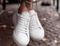 gr. 36 weiße Sneaker Echtleder von Jolana & Fenena Bremen - Borgfeld Vorschau