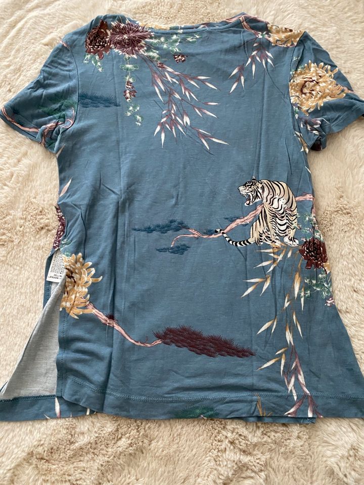 ✨ Zara T-Shirt | Tiger | graublau | Gr. S in Köln