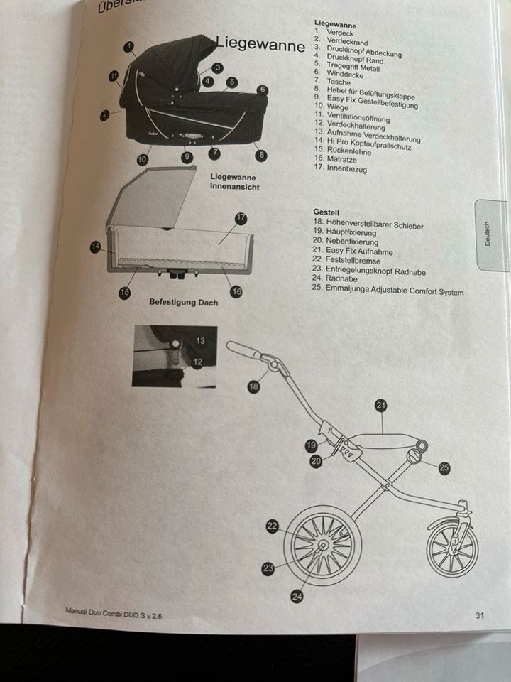 Kinderwagen mit Babyschale und Buggy von Emmaljunga in Lehrte