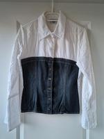 Schöne Bluse in weiß mit Jeans von Kenny S. Größe 38 Niedersachsen - Bassum Vorschau
