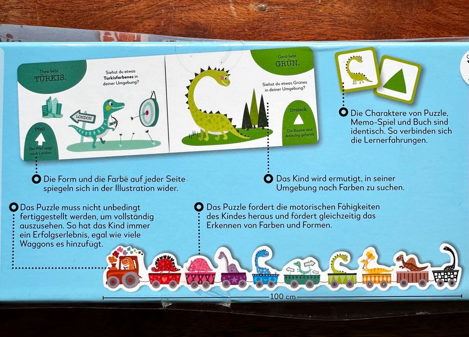 Spiel + Buch ‚Die bunten Dinosaurier‘ in Freiburg im Breisgau