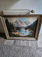 Antikes Gemälde Ölgemälde Landschaft  Bergen vermutlich Bach  ? Niedersachsen - Lindern (Oldenburg) Vorschau