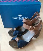 Tom Tailor Sandale Gr. 39 blau-braun mit goldenen Details Bayern - Deggendorf Vorschau