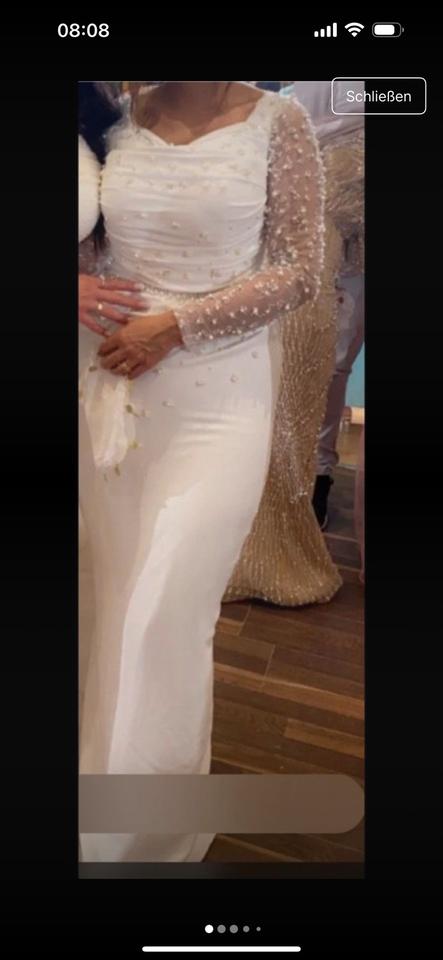 Abendkleid Brautkleid standesamtkleid weiß 40/l in Essen
