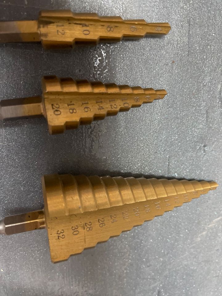 Stufenbohrer 3 Stück neu unbenutzt bis 32 mm in Lichtenau