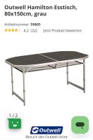 Outwell Hamilton Esstisch 150/80 cm, Campingtisch Bayern - Zwiesel Vorschau