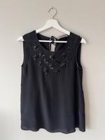 Hallhuber Damen Bluse Top Gr. S 36 schwarz Seide Rheinland-Pfalz - Bad Kreuznach Vorschau