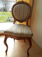 Biedermeier Stuhl – antik – Originalstoff gelb gemustert Baden-Württemberg - Blaustein Vorschau
