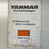 Betriebsanleitung & Serviceanweisungen Yanmar YB101UZ Kreis Ostholstein - Bad Schwartau Vorschau