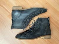 mjus Damen Stiefeletten Schnür Stiefel grau Gr. 36 Echtleder Rheinland-Pfalz - Budenheim Vorschau