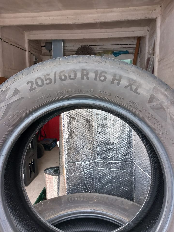 4x Sommerreifen Continental 205/60 R16 H XL in Saalfeld (Saale)