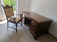 Schreibtisch mit Stuhl Herrenzimmer Löwenfuß Saarland - Blieskastel Vorschau