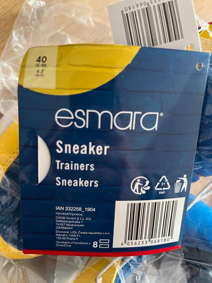 Lidl Sneaker Gr. 40 Neu esmara in Dresden