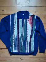 blau bunter Vintage Pulli Pullover unisex colour blocking Kragen Berlin - Reinickendorf Vorschau