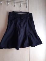 Vero Moda Baumwollrock Rock knielang schwarz Gr. 40 A-Linie Hessen - Geisenheim Vorschau