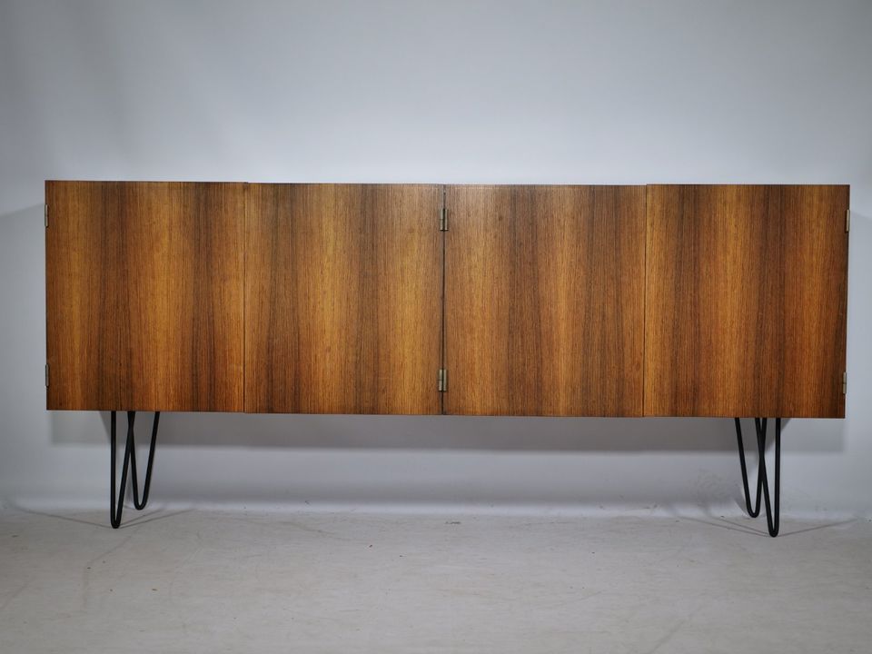 Hairpin Sideboard 60er Jahre Kommode Mid-Century Vintage Schrank in Mainz