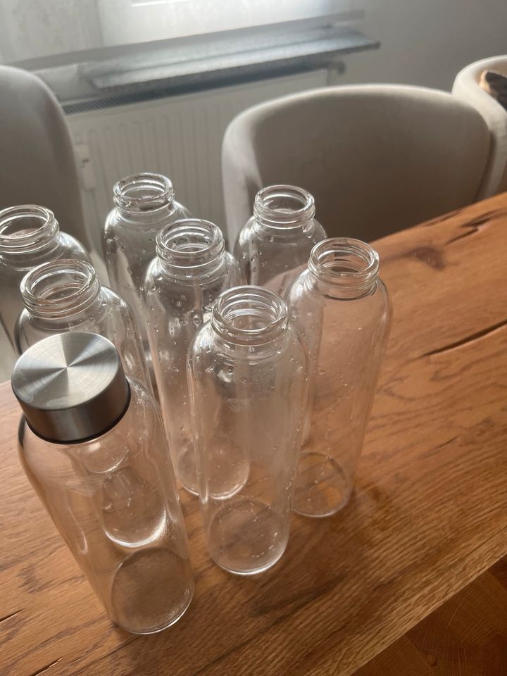 Trinkflasche aus Glas 8er Set in Neuenrade