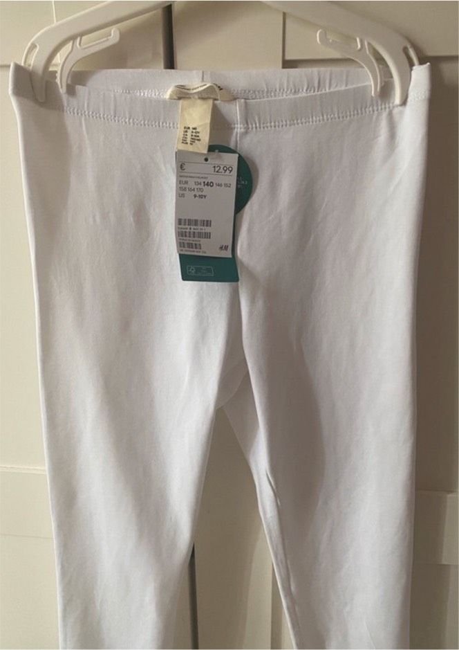 H&M Mädchen 3/4 Leggings - Weiß in Hamburg