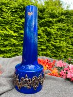 Vase Bronze 80 Jahre signiert Emilie Messing blau brutalstisch Nordrhein-Westfalen - Datteln Vorschau