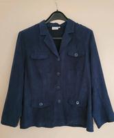 Jacke, Damen, blau, Größe 46, Veloursoptik Bayern - Lichtenfels Vorschau