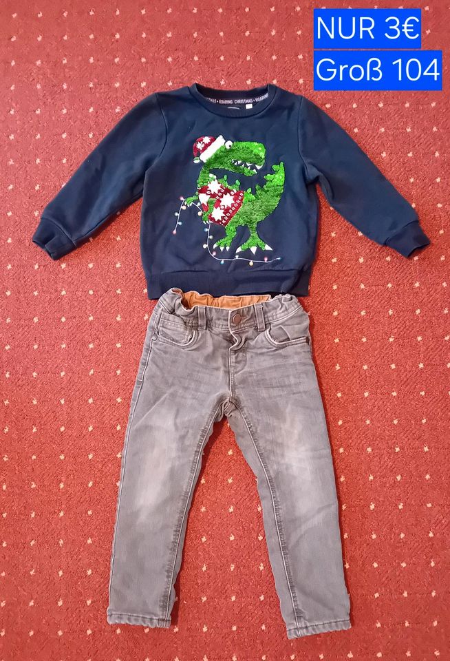 Kinderhose mit pullover große 104. in Ludwigshafen