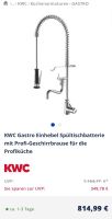 KWC Profi Einhebelarmatur Spülbeckenbatterie mit Geschirrbrause Berlin - Tempelhof Vorschau