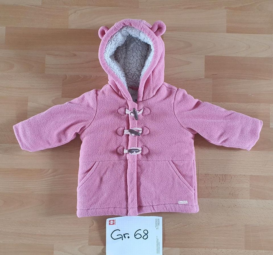 Dicker Baby Winter Mantel Jacke mit Kapuze Größe 68 Mädchen rosa in Pfronten