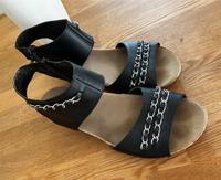 Rieker ☀️Sandalen ☀️ Größe 41 ☀️ Schwarz ☀️ echtes Leder Nordrhein-Westfalen - Jüchen Vorschau