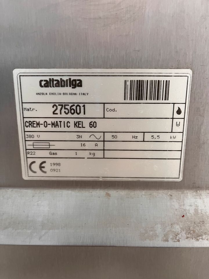 Cattabriga crem-o-matic kel 60 Pudding Pasteurisierer cremekocher in Kastorf