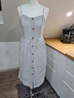 gestreiftes Sommerkleid Only Gr. 36 Baumwolle Leinen Midikleid ON Bayern - Burgau Vorschau