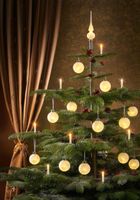 Christbaumschmuck 2 beleuchtete Weihnachtskugeln mit Baumspitze Hessen - Heringen (Werra) Vorschau