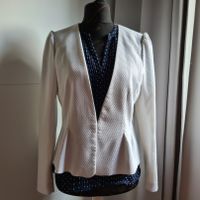 H&M Blazer Jacke Anzug Sommer Business Cremeweiß Struktur Gr. 44 Eimsbüttel - Hamburg Stellingen Vorschau