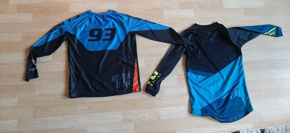 2 Fahrrad Shirts  MTB / Trikots / Sportshirts für Jungen, Gr 134 in Dresden