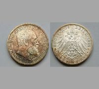 Württemberg 3 Mark 1914 F Wilhelm II vz/st Kaiser Reich Sachsen-Anhalt - Merseburg Vorschau