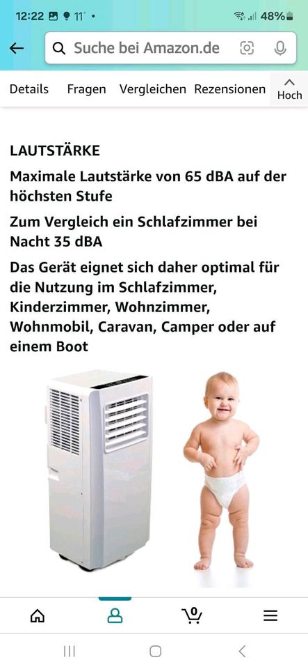 Fahrbares Klimagerät JUNG AIR TK05 in Düsseldorf