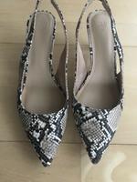 Schlangen Pumps Slingback Gr. 38 braun Töne Bayern - Ingolstadt Vorschau