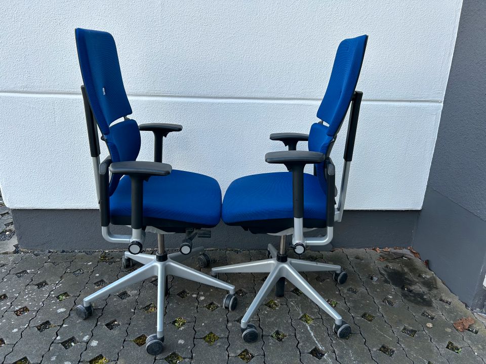 ❗️150x Steelcase Please V2 Blau Bürostuhl Drehstuhl Büro Chefsessel modern Design Designmöbel Schreibtischstuhl Verstellbar Bürodrehstuhl Hochwertig Funktional Chefstuhl Lordosenstütze Ergonomisch in Linden