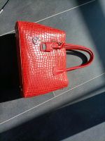 Handtasche rot Echtleder wie neu top Made in Italy Tasche Leder Baden-Württemberg - Osterburken Vorschau