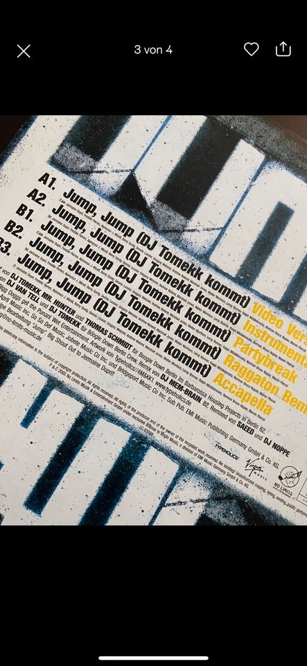 Fler DJ Tomekk G-Hot Jump Jump / Tomekk kommt Aggro Berlin Vinyl in Berlin