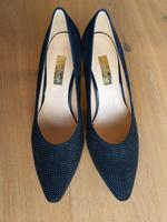Gabor Pumps 40 Glitzer, schwarz/dunkelblau Hessen - Gründau Vorschau
